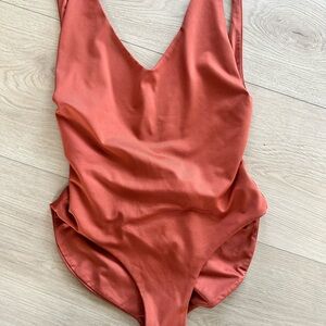 Women's One Piece Swimsuit in Rust Londre